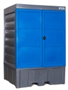 PolySafe kontejner za 4 sode po 200 litrov ali 1 IBC po 1000 litrov, iz polietilena (PE)
