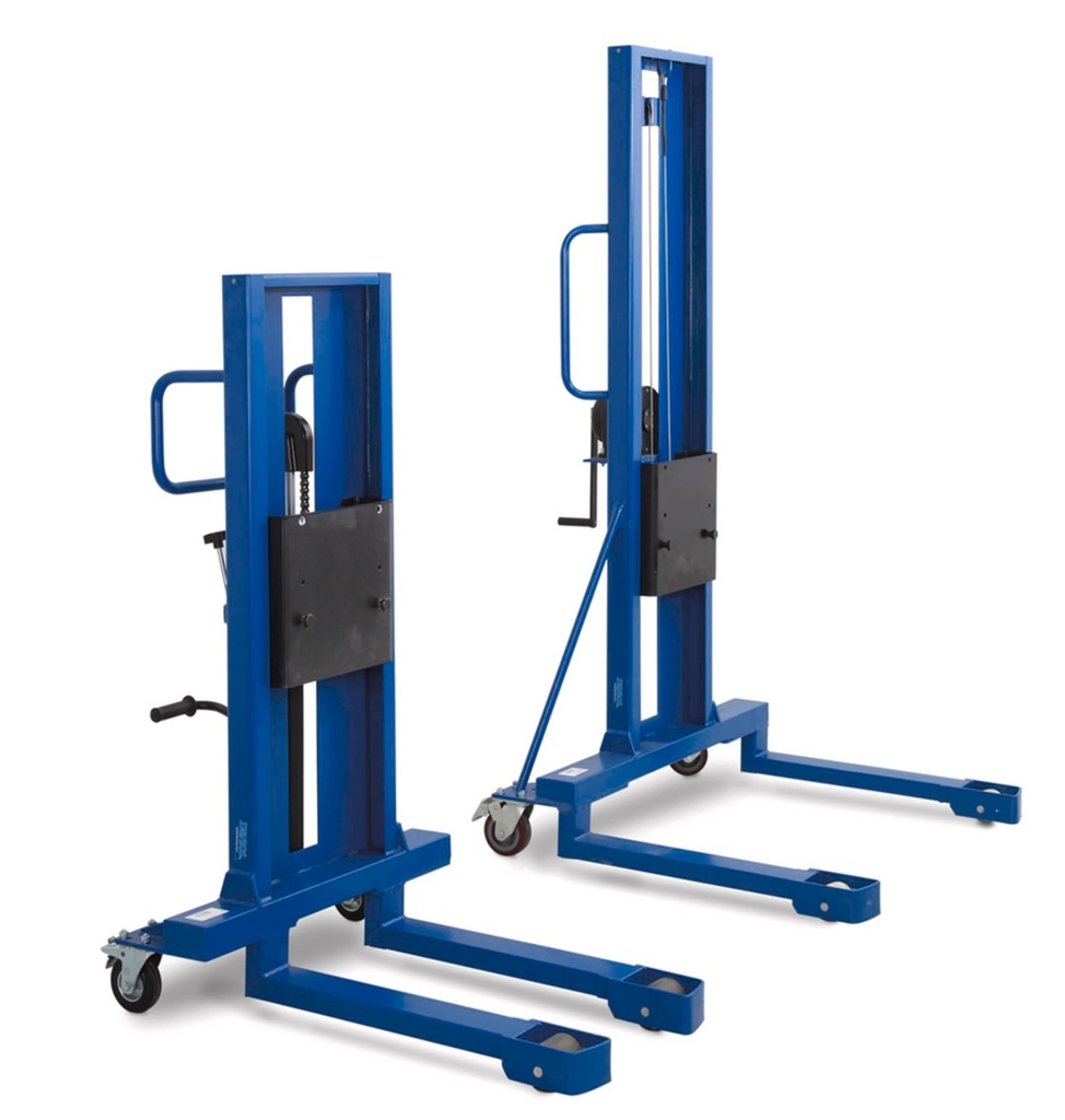 Dvižni voziček za kovinske in plastične sode, višina dviga 120-520  mm, ozko podvozje, za 200-220 l sode