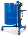 Dvižni voziček za sode Eco, višina dviga 0-500 mm, podvozje v obliki črke V, za 200-220 l kovinske in plastične sode