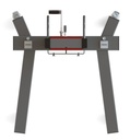 Dvižni voziček za kovinske sode Secu Ex, višina dviga 120-1405 mm, ozko podvozje, za 60-200 l sode, ATEX (kopija)