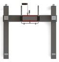 Dvižni voziček za kovinske sode, višina dviga 0-1390 mm, široko podvozje, za 60-200 l sode (kopija)
