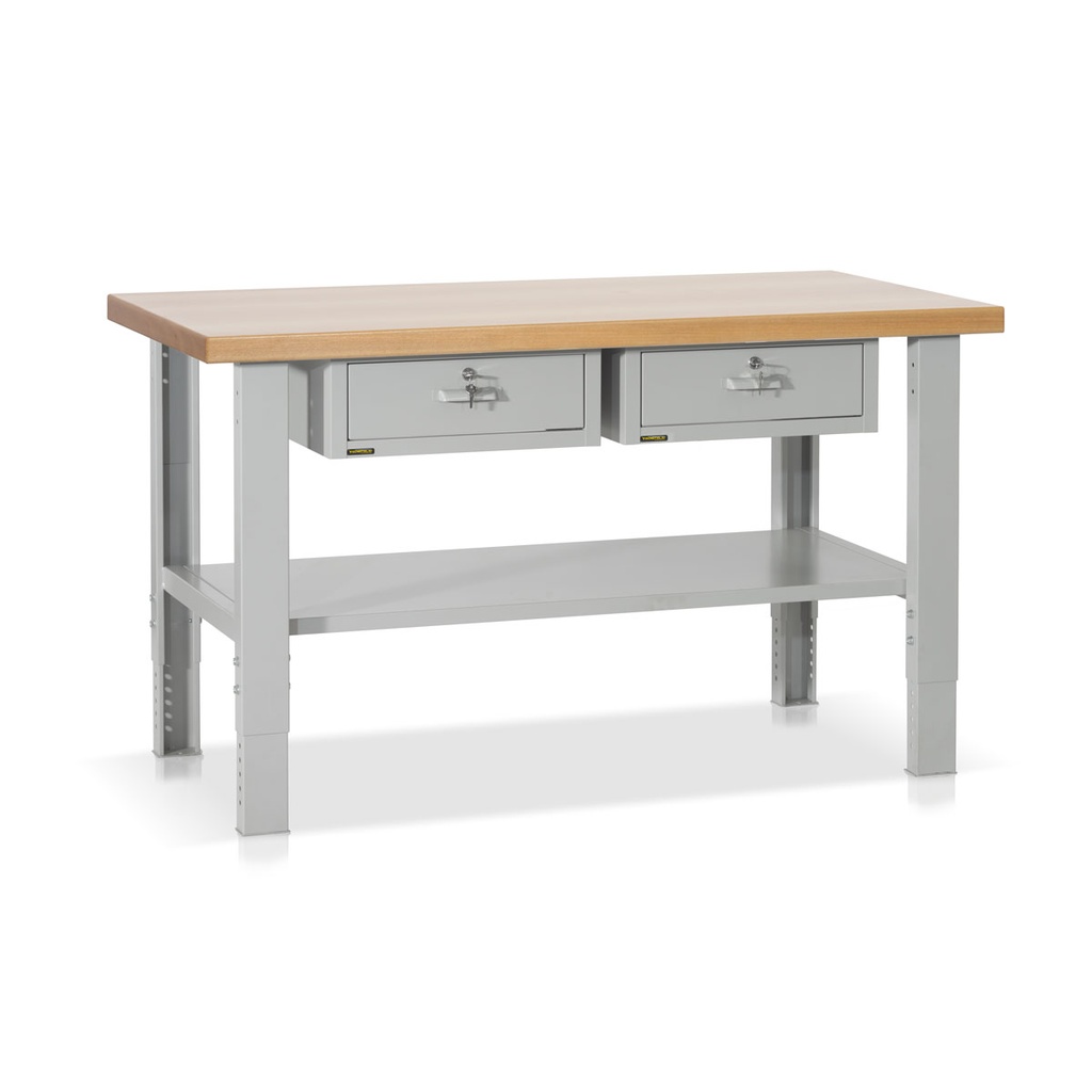 Delovna miza | nastavljiva višina 715-1090 mm | 1500x750 mm | BT502