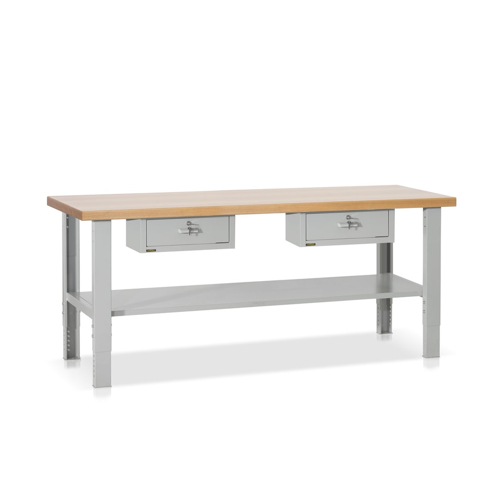 Delovna miza | nastavljiva višina 715-1090 mm | 2000x750 mm | BT504