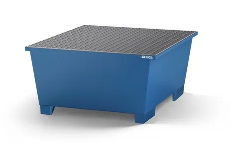 Lovilna- prestrezna posoda iz jekla za 1 IBC | s polnilnim prostorom