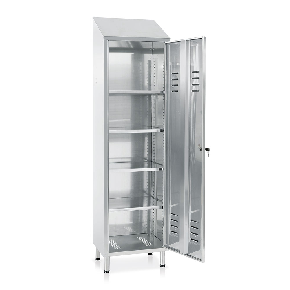 Večnamenska garderobna omara INOX | AISI 441 | 1780-1980x500x400 mm | E117