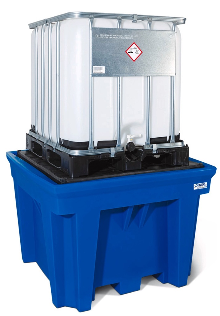 Classic-line Lovilna-prestrezna posoda iz polietilena (PE) za 1 IBC | s PE dnom