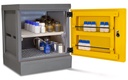 PolyStore-Mini omara za shranjevanje kislin in baz | 600x610x640 mm | 2 rešetki iz nerjavečega jekla