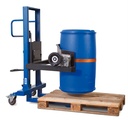 Dvižni voziček za plastične in kovinske sode | višina dviga 120-750 mm | ozko podvozje | območje obračanja 360°