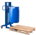 Dvižni voziček za kovinske in plastične sode | višina dviga 120-520  mm | ozko podvozje | za 200-220 litrske sode