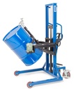 Dvižni voziček za kovinske sode | višina dviga 0-1270  mm | široko podvozje | območje obračanja 180°