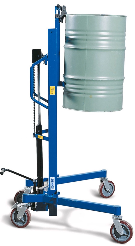 Dvižni voziček za sode | višina dviga 0-1060 mm | nastavljivo podvozje | za 200 litrske kovinske sode