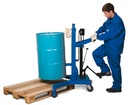Dvižni voziček za sode | Eco | višina dviga 0-485 mm | podvozje v obliki črke V | za 200 litrske kovinske sode