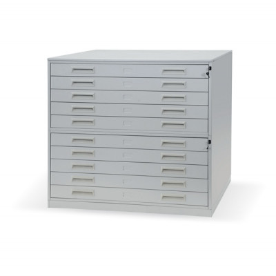 [D7287] Modularna omara za večje dokumente in načrte | 14x predali | 60x1250x870 mm | D7287