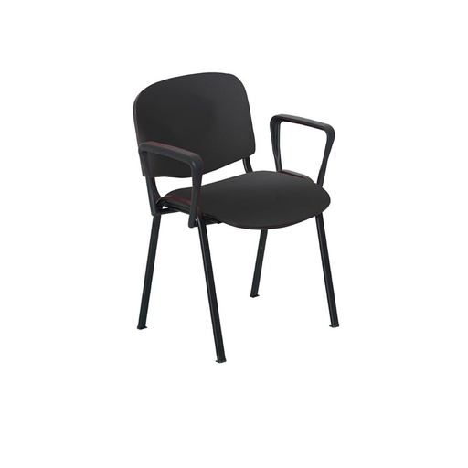 [D2035EN] Konferenčni stol GIOVE z naslonom | črn eco usnje